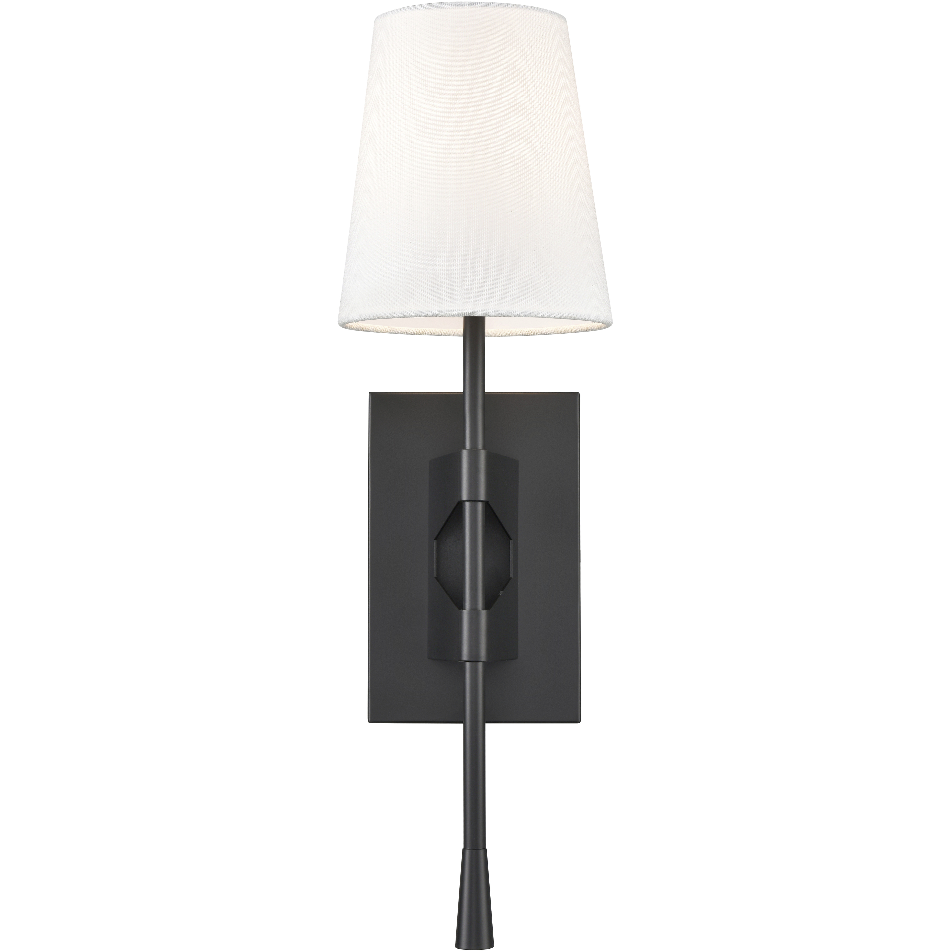 None Wall Sconce Wall Light in Matte Black